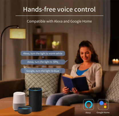 Tuya WiFi LED-taklampe - dimbar RGB smart belysning