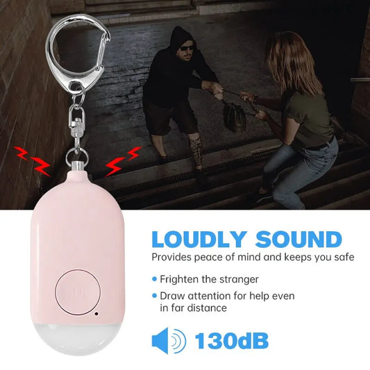 NoEnName Emergency SOS Personal Alarm Keychain - 130dB Alert