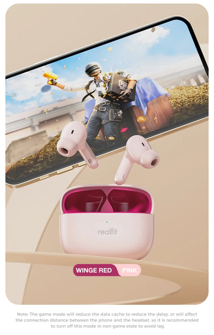 Realfit F3 ANC Bluetooth-Kopfhörer mit HiFi-Stereoklang