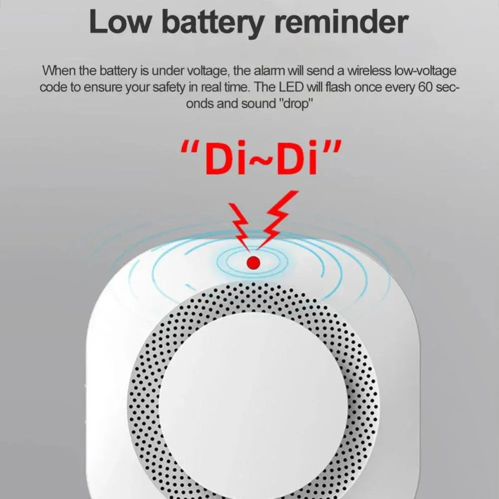 Haozee Smart Zigbee/WiFi Smoke Detector with APP Alerts (Détecteur de fumée intelligent Zigbee/WiFi avec alertes APP)