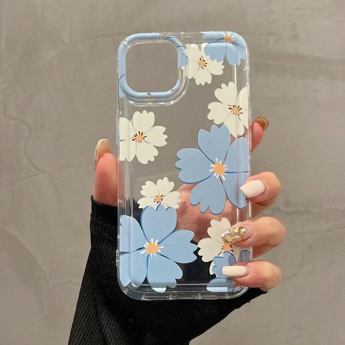 Trendy Floral TPU Phone Case - Shockproof & Stylish Design