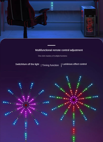 Smart fyrverkeri LED Strip Light Kit - fjernkontrollmagi