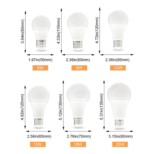 E27 Motion Sensor LED Bulbs - Smart Home Lighting
