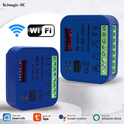 Smart Tuya WiFi Garage Door Receiver with Voice Control