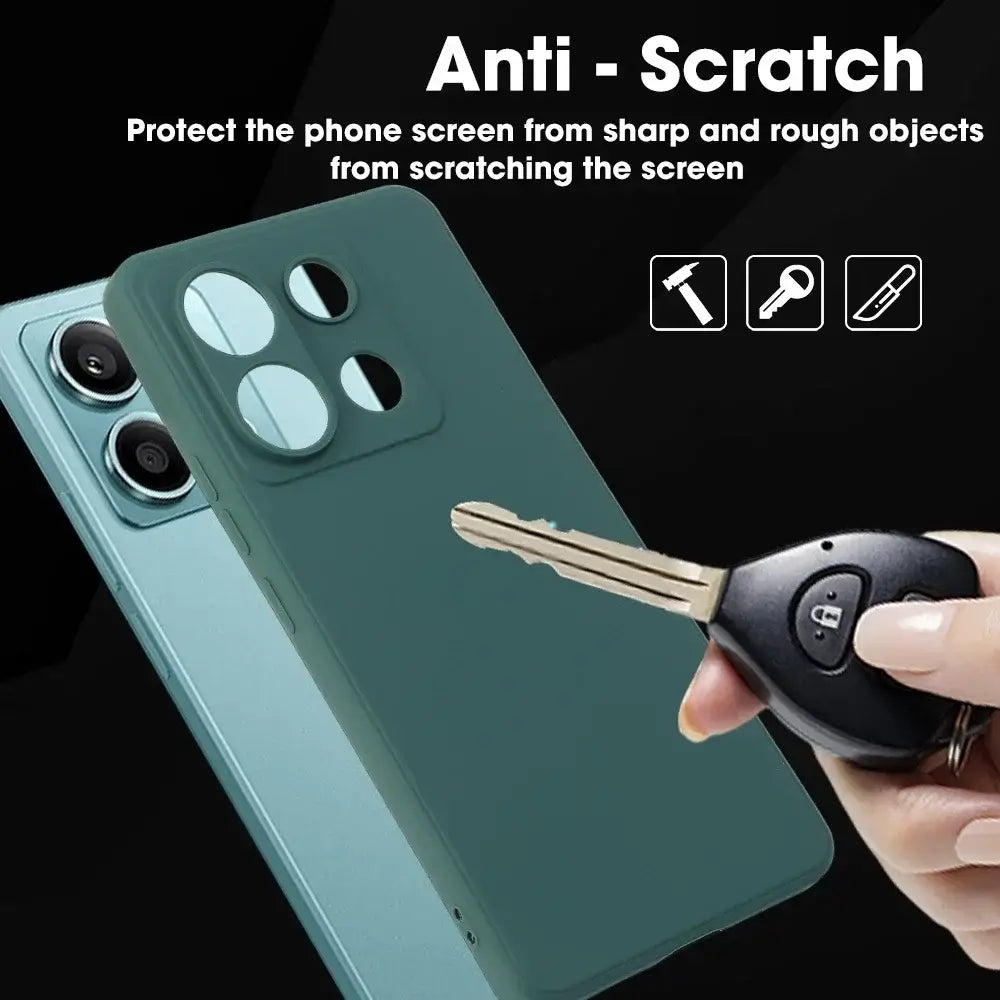 Custodia in silicone liquido per Xiaomi Redmi Note 13 Pro 5G