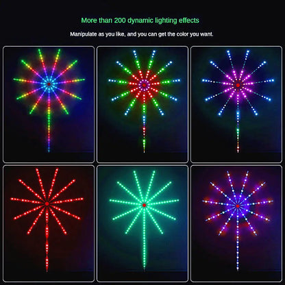 Smart fyrverkeri LED Strip Light Kit - fjernkontrollmagi