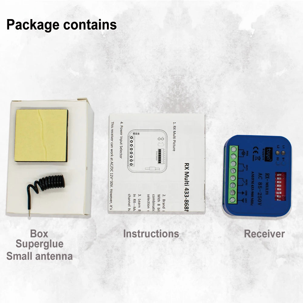 Smart Tuya WiFi Garage Door Receiver with Voice Control