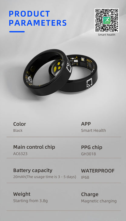 R20 Smart Ring: Vanntett treningssporing og søvnmonitor