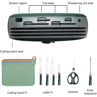 Set di taglieri intelligenti Charmline con portacoltelli