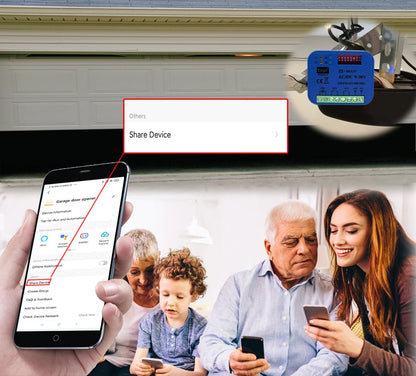 Smart Tuya WiFi Garage Door Receiver with Voice Control