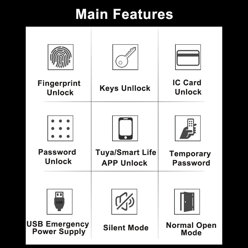 RAYKUBE Tuya Wifi Smart Lock H4 - Keyless Access Solution