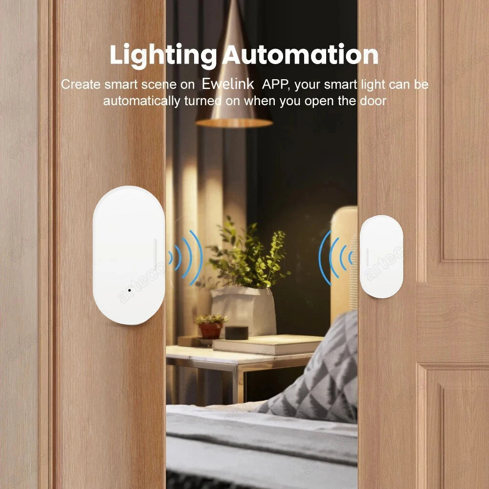 Smart Zigbee Door Sensor With App Alerts For Safety