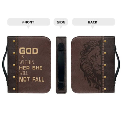 Classic Leather Print Personalized Bible Cover Case Bags