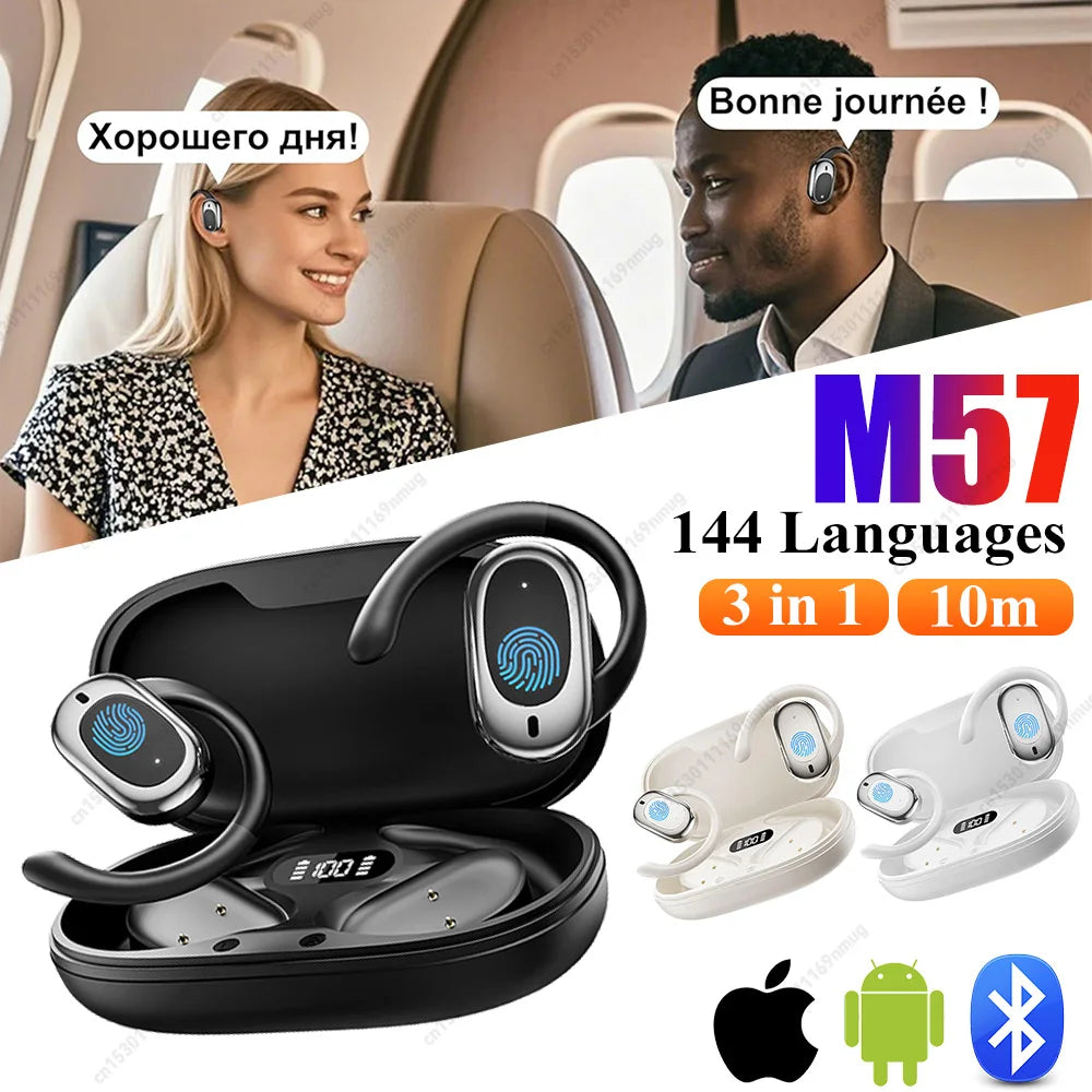 GUBE TWS Smart Translation Headphones - 144 språk