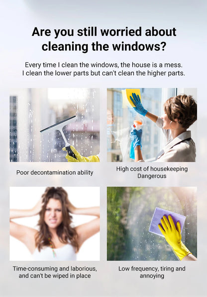 DIVEDEER Window Cleaning Robot Ultra-thin Large Suction Machine