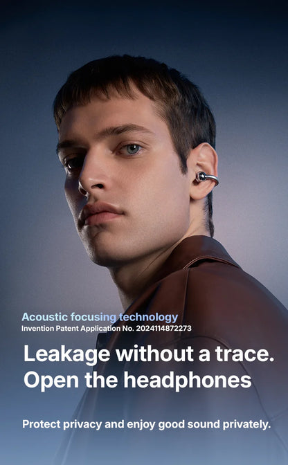Sanag S8S Bluetooth 5.4 Ear Clip-øretelefoner - vanntette og støyreduserende