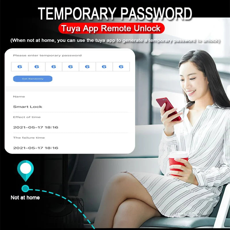 RAYKUBE Tuya Wifi Smart Lock H4 - Keyless Access Solution
