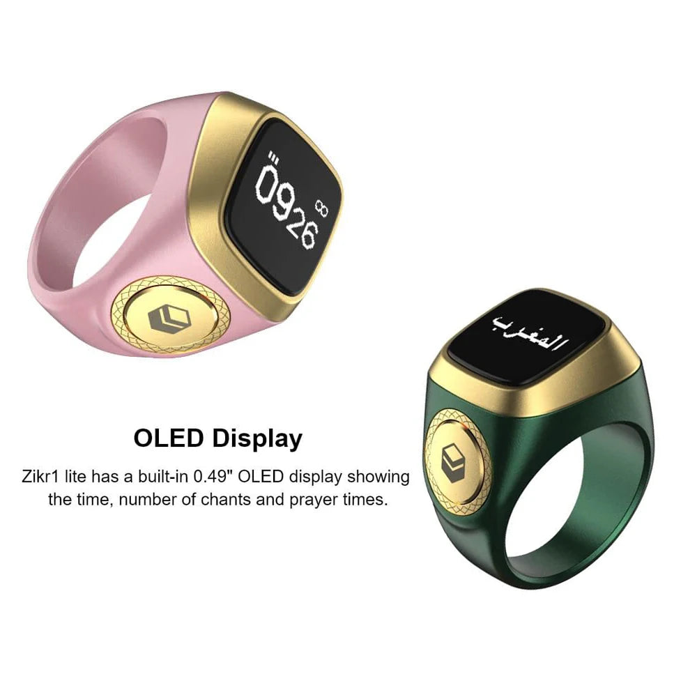 Smart Tasbih Tally Counter - Vanntett OLED-skjermsporing