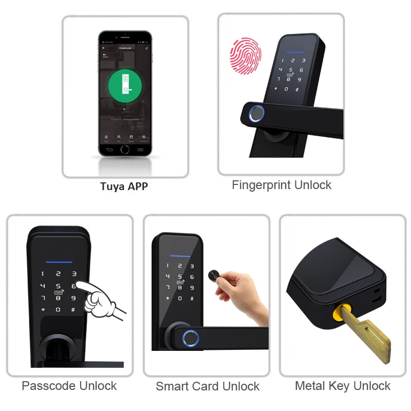 RAYKUBE Tuya Wifi Smart Lock H4 - Keyless Access Solution