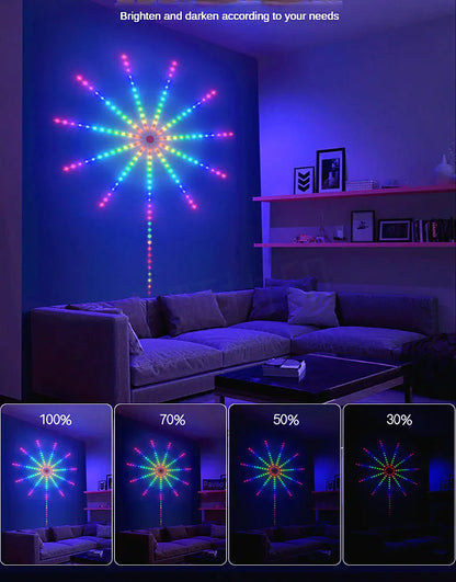 Smart fyrverkeri LED Strip Light Kit - fjernkontrollmagi