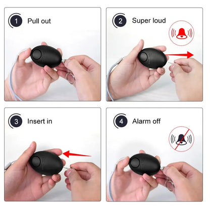 PEGATISAN 120dB Keychain Safety Alarm - Compact Personal Device