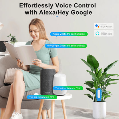 GIRIER Smart Bluetooth Soil Moisture Meter for Smart Gardening