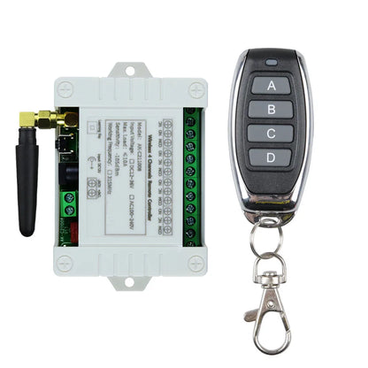Smart 4 Channel RF Relay Switch - 10A Remote Control