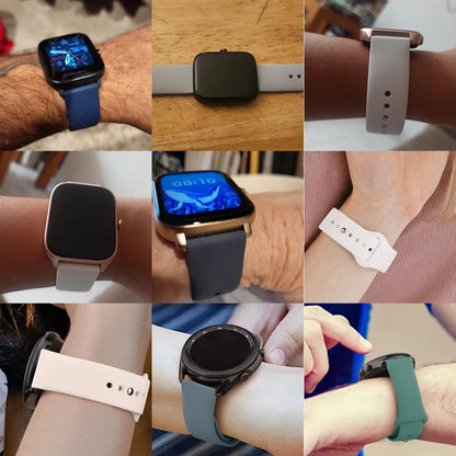 PEO 20mm/22mm silikonklokkerem for Amazfit GTS/GTR - Unisex erstatningsbånd