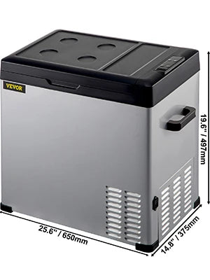 VEVOR Mini bilkjøleskap - bærbar fryser, 30-50 liter