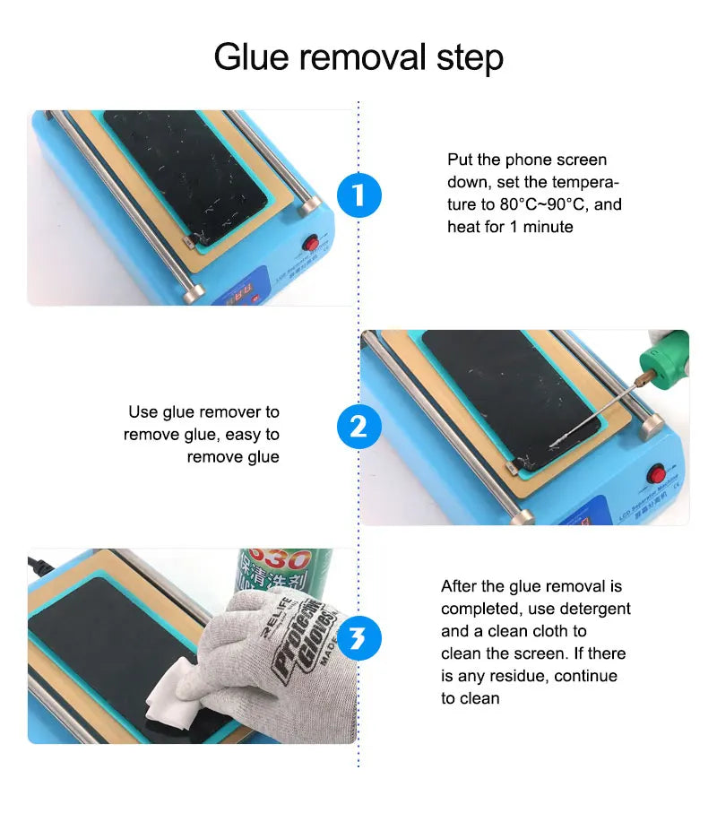 SUNSHINE S-918L LCD-skjermseparator med supersug