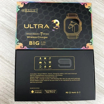 XMSJ 2024 Smartwatch with 2.2" AMOLED Screen & ECG Modes
