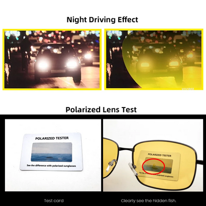 VIVIBEE Night Vision Glasses - Polarized UV400 Driving
