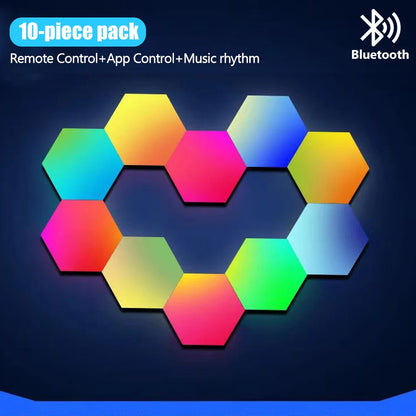 Smart RGB Hexagonal Lamp with Remote Control