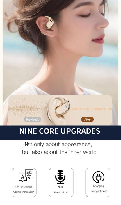 YOCUNKER AI Translation Earbuds - Bluetooth 5.4, 144 Languages