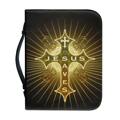 Classic Leather Print Personalized Bible Cover Case Bags