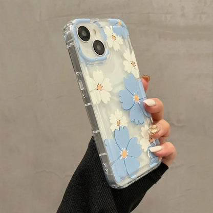 Trendy Floral TPU Phone Case - Shockproof & Stylish Design