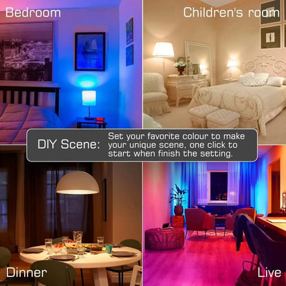 Tuya Smart LED Bulb E27 - Bluetooth RGB Lamp for Ambiance