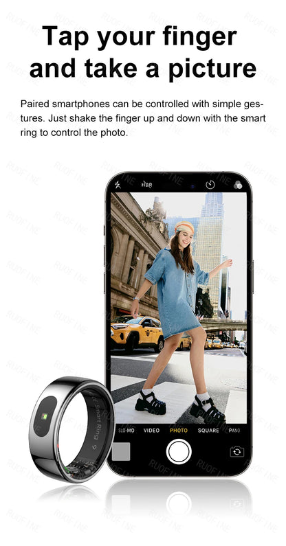 RUOFINE Smart Ring R08 - Bluetooth Blood Pressure Tracker