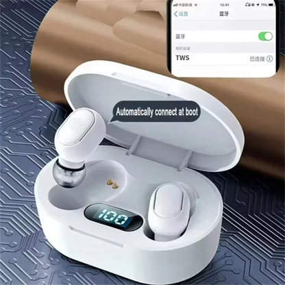 Auricolare Bluetooth wireless E7S originale con display LED