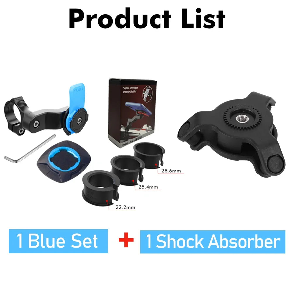 Shunmaii Universal Motorcycle Phone Holder - 360° Rotatable Mount
