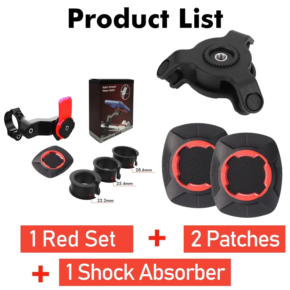 Shunmaii Universal Motorcycle Phone Holder - 360° Rotatable Mount