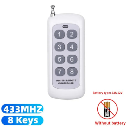 433MHz RF Remote Control for Smart Home & Garage