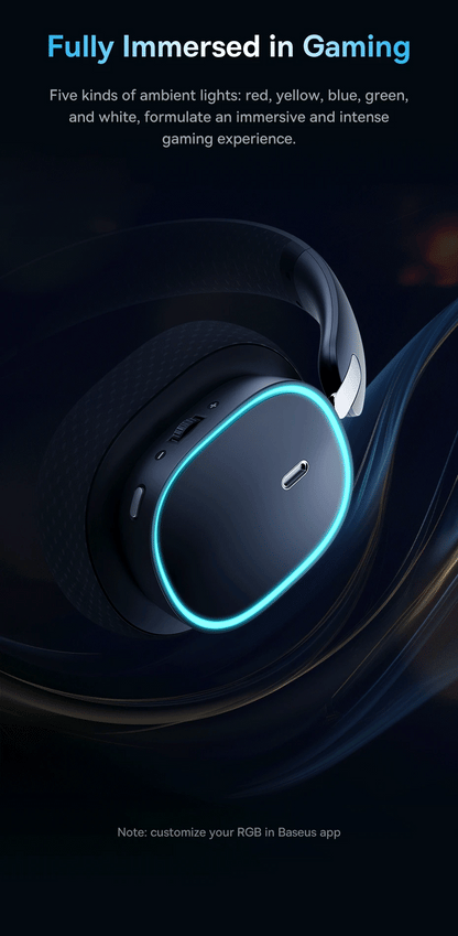Baseus GH02 Gaming Wireless Headphones with 40-Hour Playtime