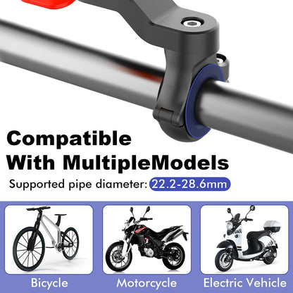 Shunmaii Universal Motorcycle Phone Holder - 360° Rotatable Mount