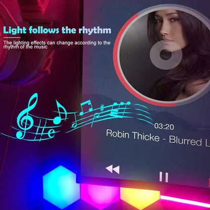 Smart RGB Hexagonal Lamp with Remote Control