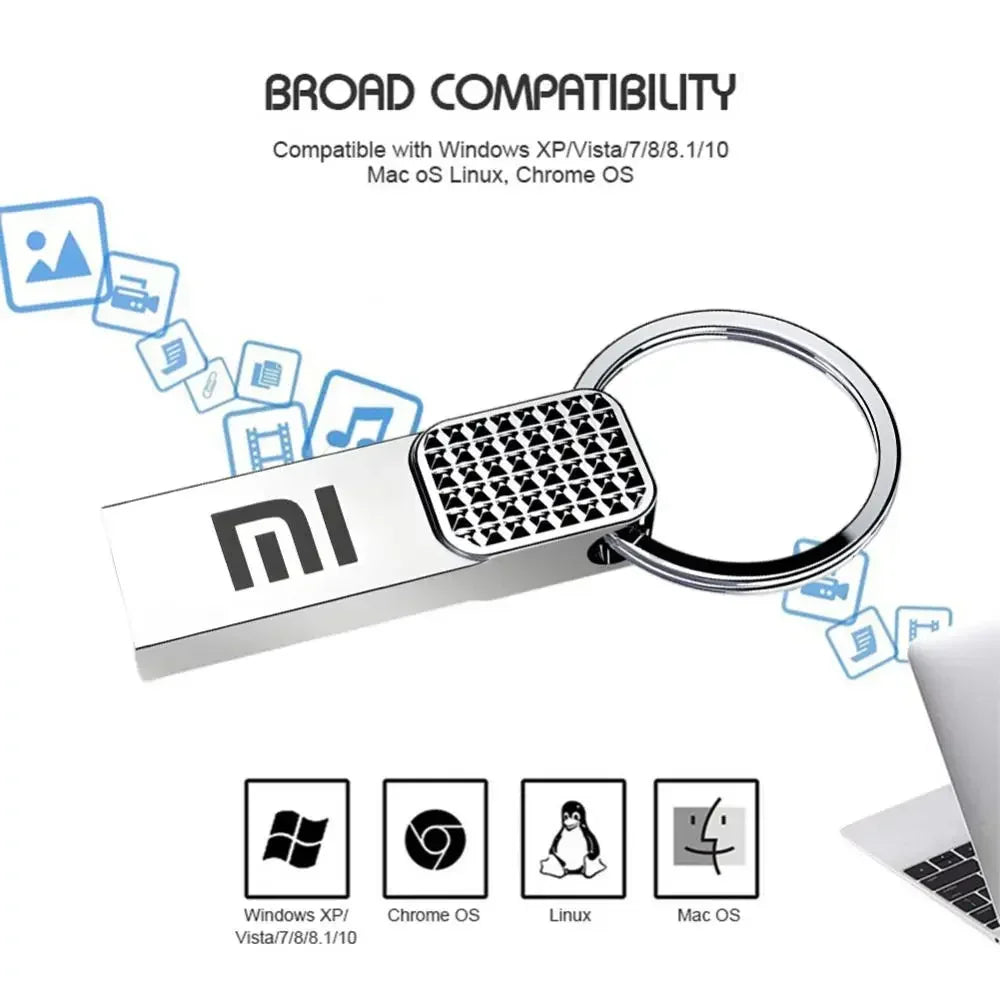 Pen drive Xiaomi 2 TB - Alta velocidade, à prova d&#39;água
