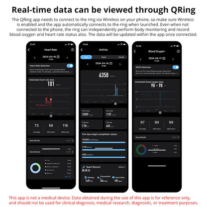COLMI R03 Smart Ring - 5ATM Waterproof Fitness Tracker