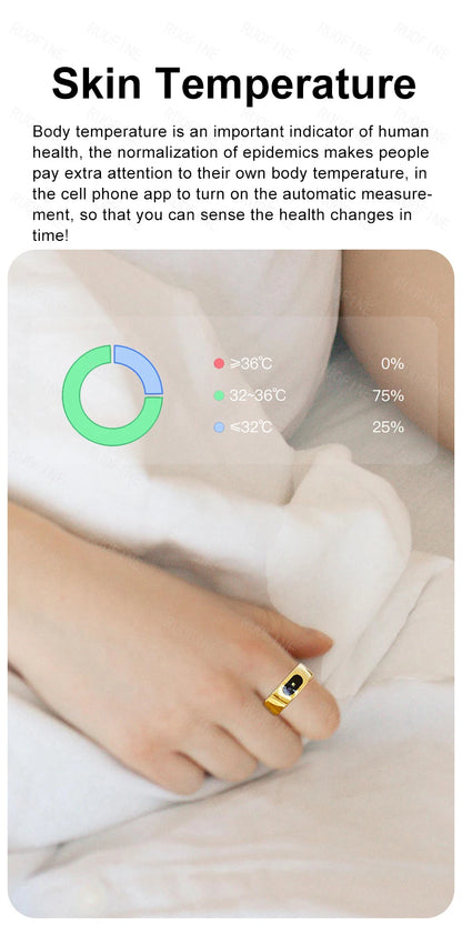 RUOFINE Smart Ring R08 - Bluetooth Blood Pressure Tracker