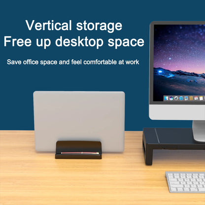 Universal Vertical Laptop Stand - 3 Slot Desk Organizer